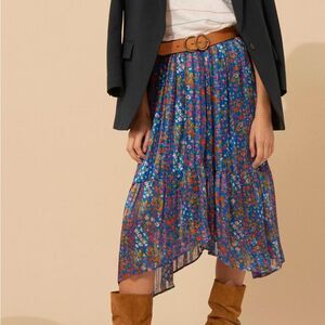 Ba&sh Romeo Skirt WHITE floral 2